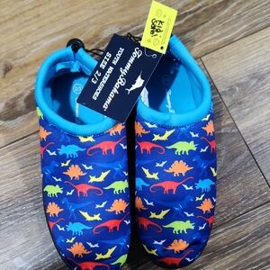 NWT Tommy Bahama Kids Youth Water Shoes Dinosaurs Blue Red Orange Yellow Green